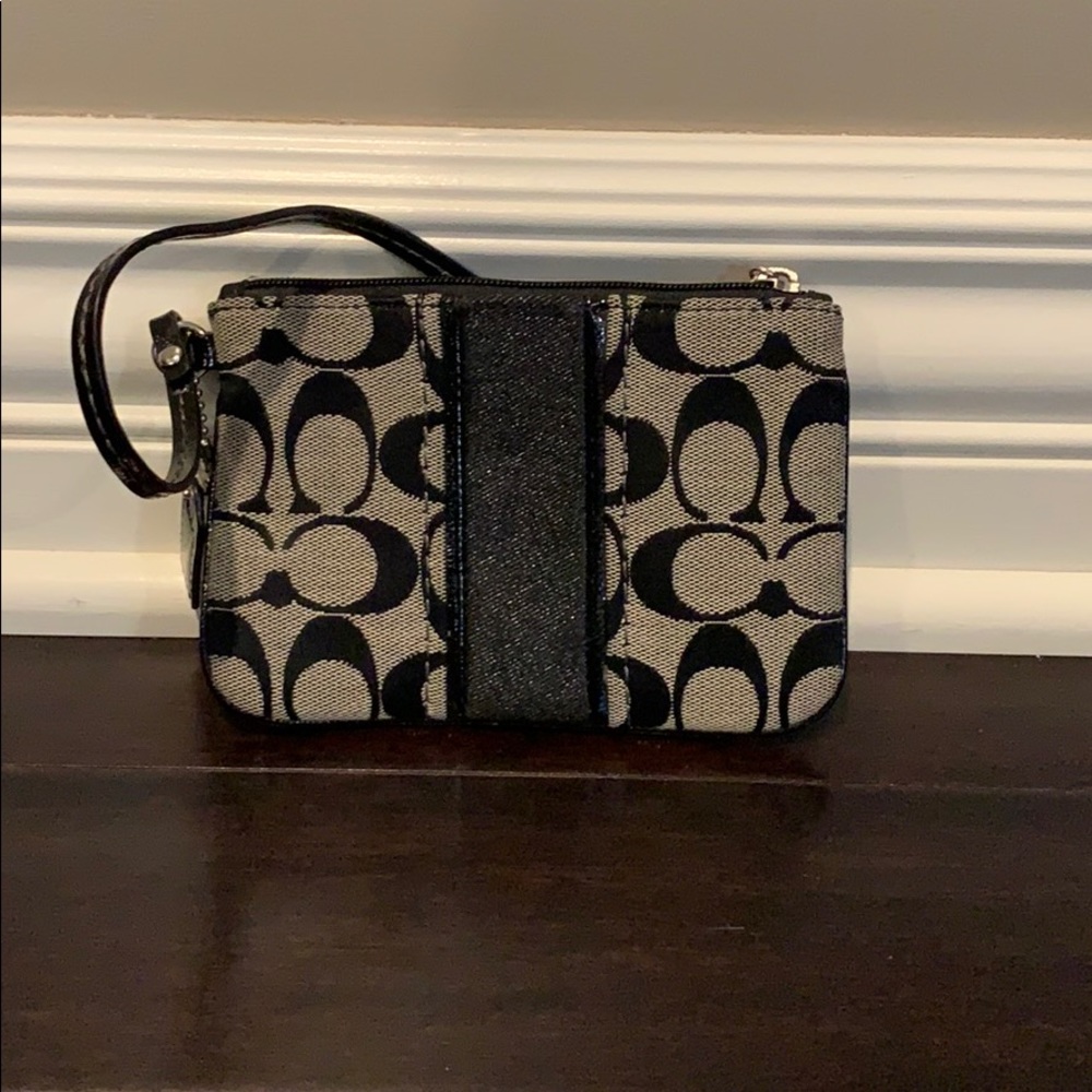 Coach Black Coin Wallet wristlet